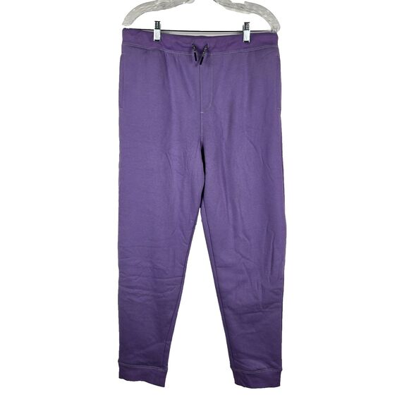 Land's End Girl's Size XL 14-16 Husky Fleece Lined Purple Pants NWOT - Picture 1 of 6